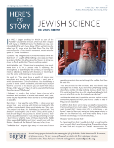 JEWISH SCIENCE I HERE’S STORY