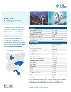 Fast Facts Duke Energy Corporation