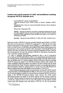 Proc.  Indian Acad. Sci. (Chem. Sci.), Vol. 108, No. ... ©  Printed in India.