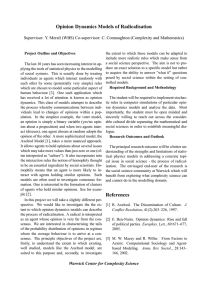 Opinion Dynamics Models of Radicalisation