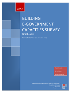 BUILDING E-GOVERNMENT CAPACITIES SURVEY 2010