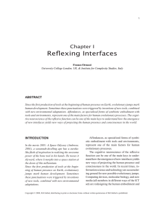 Reflexing Interfaces Chapter I AbstrAct