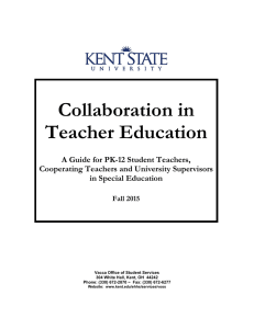 Collaboration in Teacher Education