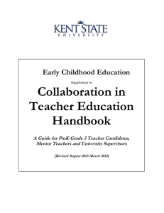 Collaboration in Teacher Education Handbook