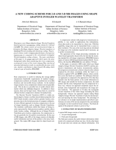 A NEW CODING SCHEME FOR 2-D AND ADAPTIVE INTEGER WAVELET TRANSFORM