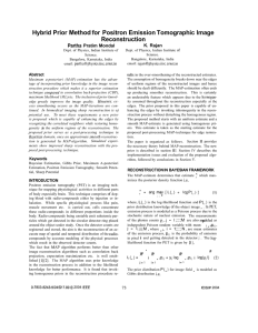 Hybrid Prior Method for  Positron Emission Tomographic Image Reconstruction K.