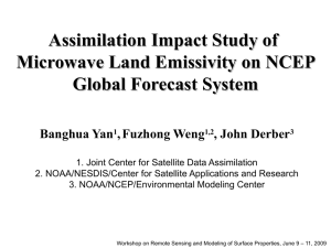 Assimilation Impact Study of Microwave Land Emissivity on NCEP Global Forecast System