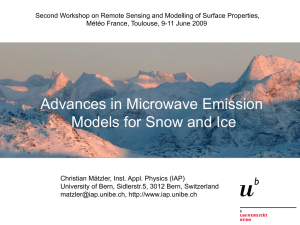 Second Workshop on Remote Sensing and Modelling of Surface Properties,