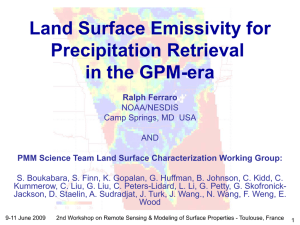 Land Surface Emissivity for Precipitation Retrieval in the GPM-era