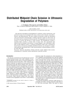 Distributed Midpoint Chain Scission in Ultrasonic Degradation of Polymers