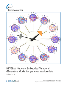 NETGEM: Network Embedded Temporal GEnerative Model for gene expression data