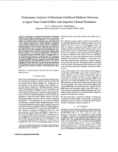 Performance Analysis Maximum-Likelihood Multiuser Detection