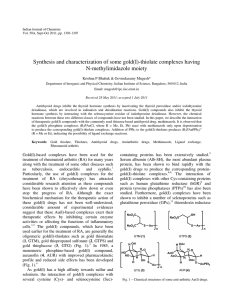 Synthesis and characterization of some gold(I)-thiolate complexes having N-methylimidazole moiety