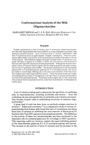 Conformational Analysis of the Milk Oligosaccharides V. S.