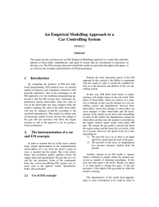 An Empirical Modelling Approach to a Car Controlling System 0958613