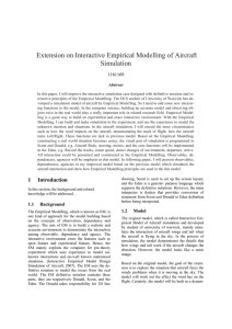 Extension on Interactive Empirical Modelling of Aircraft Simulation  1161169