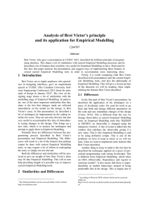 Analysis of Bret Victor’s principle and its application for Empirical Modelling 1264707