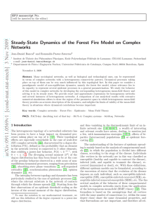 Steady-State Dynamics of the Forest Fire Model on Complex Networks