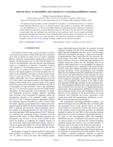 Spectral theory of metastability and extinction in a branching-annihilation reaction 兲
