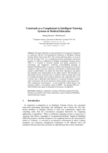 Construals as a Complement to Intelligent Tutoring Systems in Medical Education
