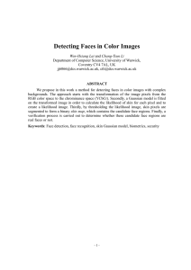 Detecting Faces in Color Images