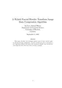 A Hybrid Fractal-Wavelet Transform Image Data Compression Algorithm