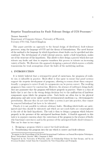Stepwise Transformations for Fault-Tolerant Design of CCS Processes