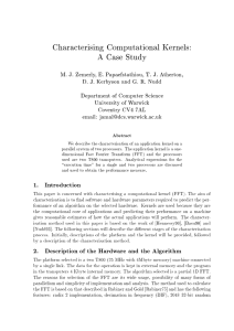 Characterising Computational Kernels: A Case Study