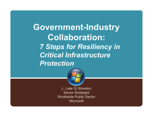Government-Industry Collaboration: 7 Steps for Resiliency in Critical Infrastructure