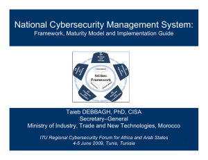 National Cybersecurity Management System: