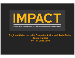 Regional Cyber security Forum for Africa and Arab States, Tunis, Tunisia 4