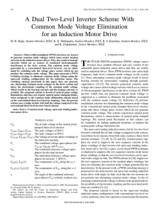 A Dual Two-Level Inverter Scheme With Common Mode Voltage Elimination