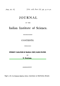 Indian Science. Institute of