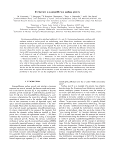 Persistence in nonequilibrium surface growth M. Constantin, C. Dasgupta, P. Punyindu Chatraphorn,