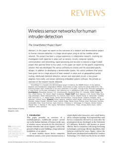 REVIEWS Wireless sensor networks for human intruder detection eam