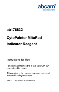 ab176832 CytoPainter MitoRed Indicator Reagent Instructions for Use