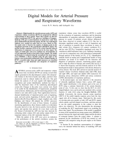 Digital  Models  for  Arterial Pressure S. and