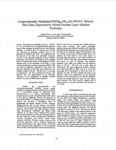 Compositionally Modulated Pb(Mgl/3Nb2/3)03-PbTi03 Relaxor