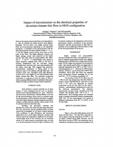 Impact of microstructure on the electrical properties of