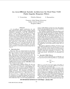 VLSI An Area-Efficient  Systolic Architecture  for  Real-Time S.