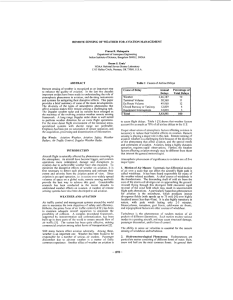 REMOTE SENSING OF WEATHER FOR AVIATION  MANAGEMENT Pravas Mahapatra