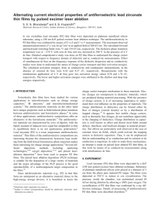 Alternating current electrical properties of antiferroelectric lead zirconate