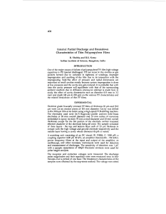 of Films Internal Partial Discharge  and  Breakdown Characteristics