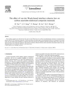 The eﬀect of van der Waals-based interface cohesive law on