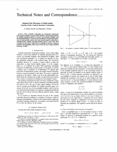 Technical Notes  and Correspondence