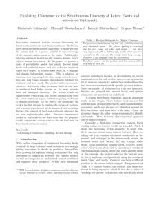 Exploiting Coherence for the Simultaneous Discovery of Latent Facets and