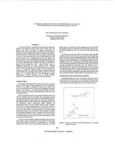 A POWERFUL KINEMATIC MODEL FOR PROPORTIONAL NAVIGATION Uday