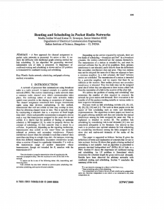 Routing and Scheduling in Packet Radio Networks - Abstract: