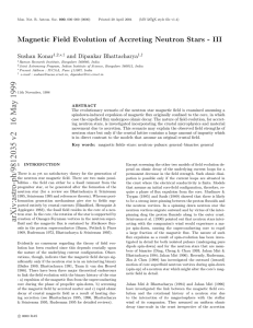 Magnetic Field Evolution of Accreting Neutron Stars - III Sushan Konar 1