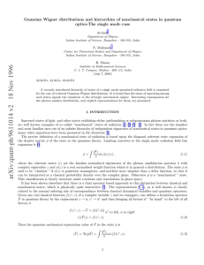 Gaussian Wigner distributions and hierarchies of nonclassical states in quantum